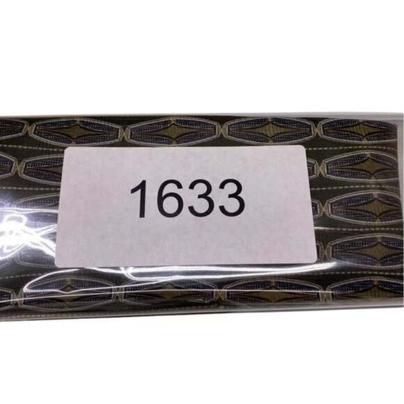 Henry Grethel Silk Tie Quiet Luxury Old Money Geometric Green Gold Caree… - Picture 8 of 8